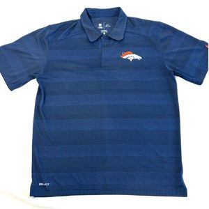Denver Broncos Nike Dri Fit Large On Field Apparel Nike Golf Polo Shirt Collar